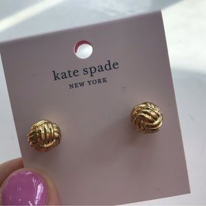 Weaved ball stud earrings